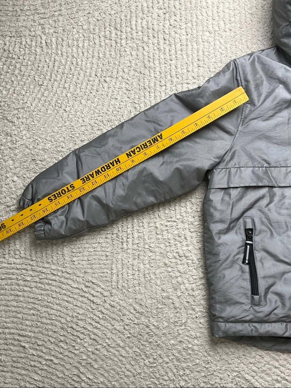 Gap Children's Anorak Jacket Size M/8 in Silver Color